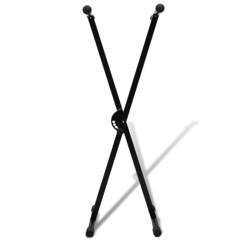 VidaXL Heavy Duty Single Braced Keyboard Stand X-Frame Height Adjustable Foldable 1