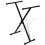 VidaXL Heavy Duty Single Braced Keyboard Stand X-Frame Height Adjustable Foldable 1