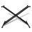 VidaXL vidaXL Adjustable Double Braced Keyboard Stand X-Frame Instrument Accessory 2