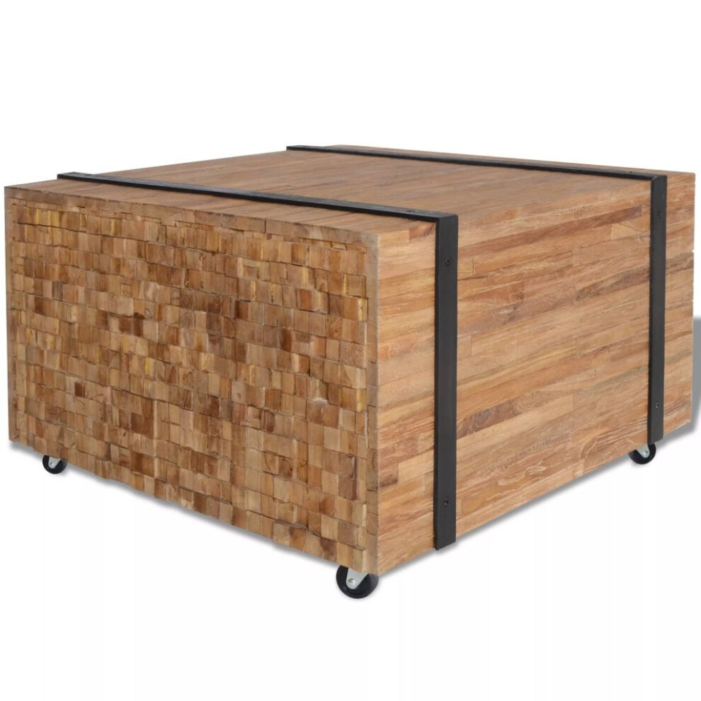 vidaXL Side Table Living Room Hall Coffee Table End Table Home Furniture Teak
