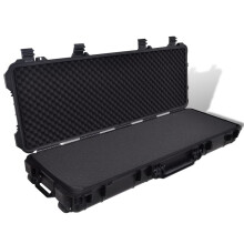 vidaXL Waterproof Plastic Molded Gun Case Trolly Carry Case Gun Storage Box