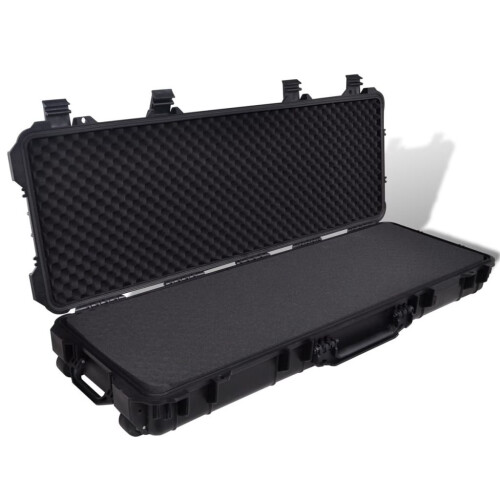 VidaXL vidaXL Waterproof Plastic Molded Gun Case Trolly Carry Case Gun Storage Box
