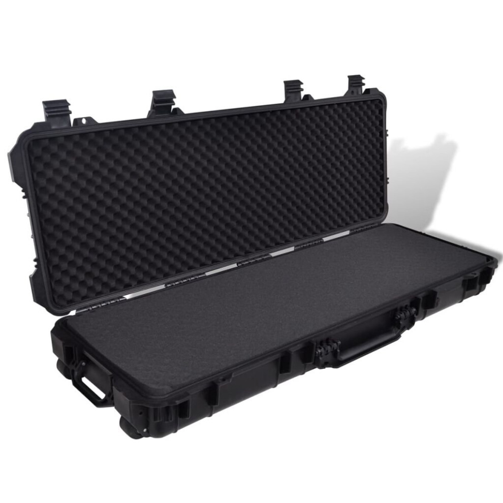 vidaXL Waterproof Plastic Molded Gun Case Trolly Carry Case Gun Storage Box