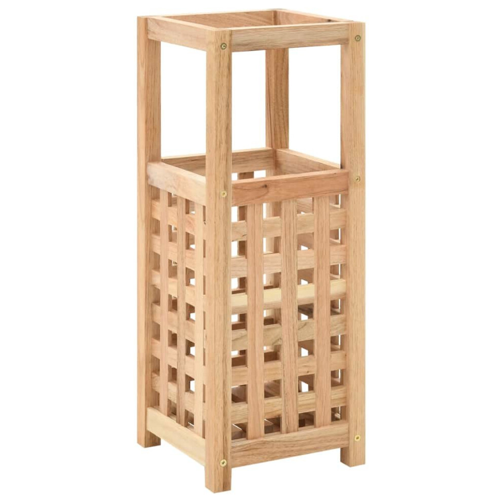 vidaXL Solid Walnut Wood Umbrella Stand 18x18x50cm Stick Storage Organiser