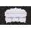 VidaXL vidaXL Wall Shelf Peg with 3 Drawers 2 Hooks Home Storage Ledge Display Unit 4