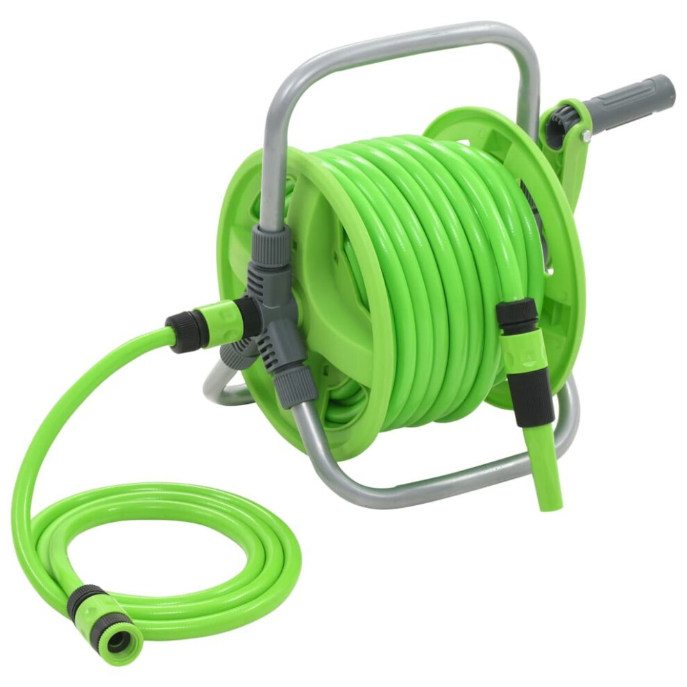 vidaXL Water Hose Reel 20+2m Garden Storage Organisation Supply Equipment