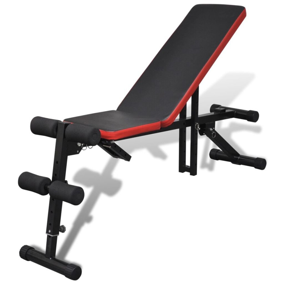 vidaXL Adjustable Sit Up Bench Multi-Position Fitness Home Exercise Training