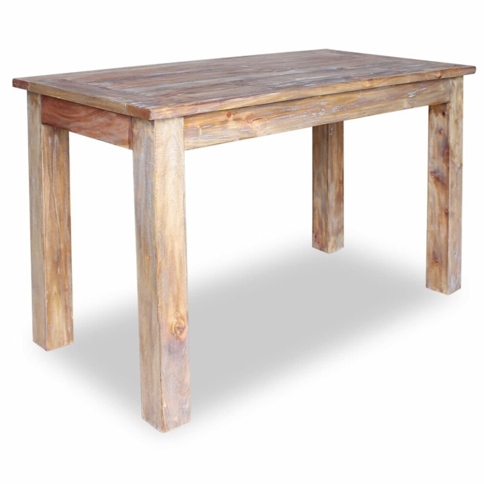 vidaXL Dining Table Kitchen Dinner Table Dining Room Table Solid Mahogany Wood