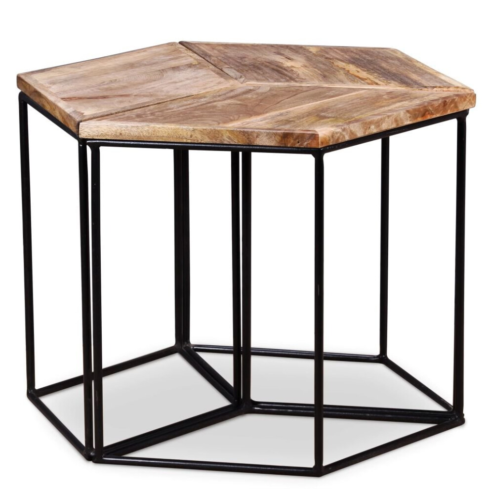 vidaXL Solid Wood Mango Coffee Table Wooden Accent Table Living Room Furniture