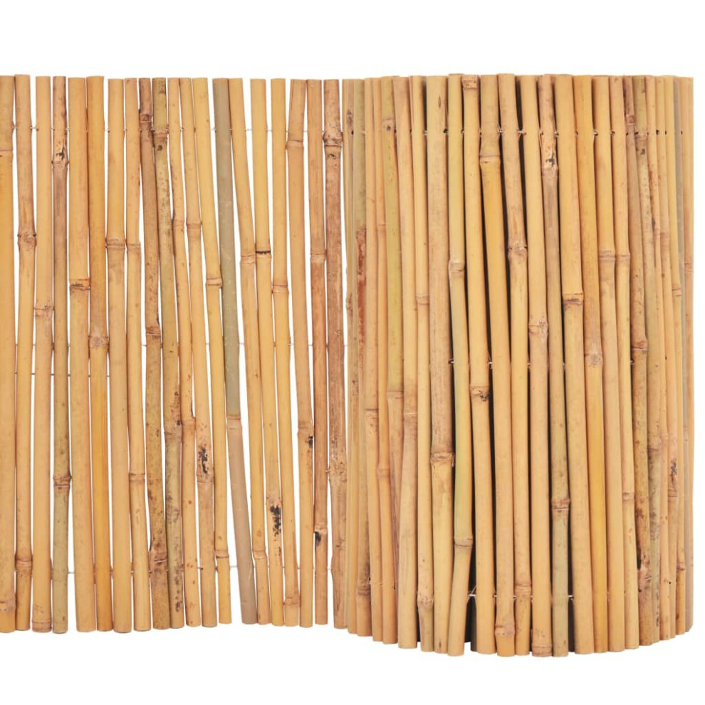 vidaXL Garden Fence Bamboo 500x30cm Outdoor Lawn Screen Border Edging Barrier