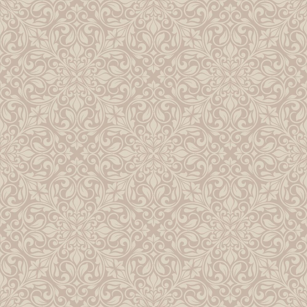 DEBONA BAROQUE ROSE GOLD FLORAL LEAF MOTIF GLITTER FEATURE WALLPAPER 2455 NEW - Image 4
