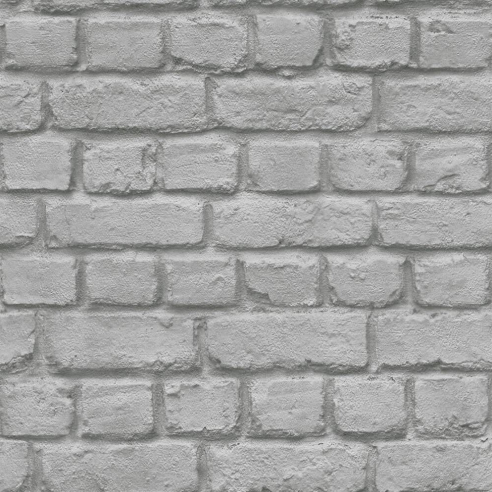 New Rasch Brick Stone Wall Realistic Faux Effect Textured Photo Mural Wallpaper[Dark Grey 226720] 4000441226720