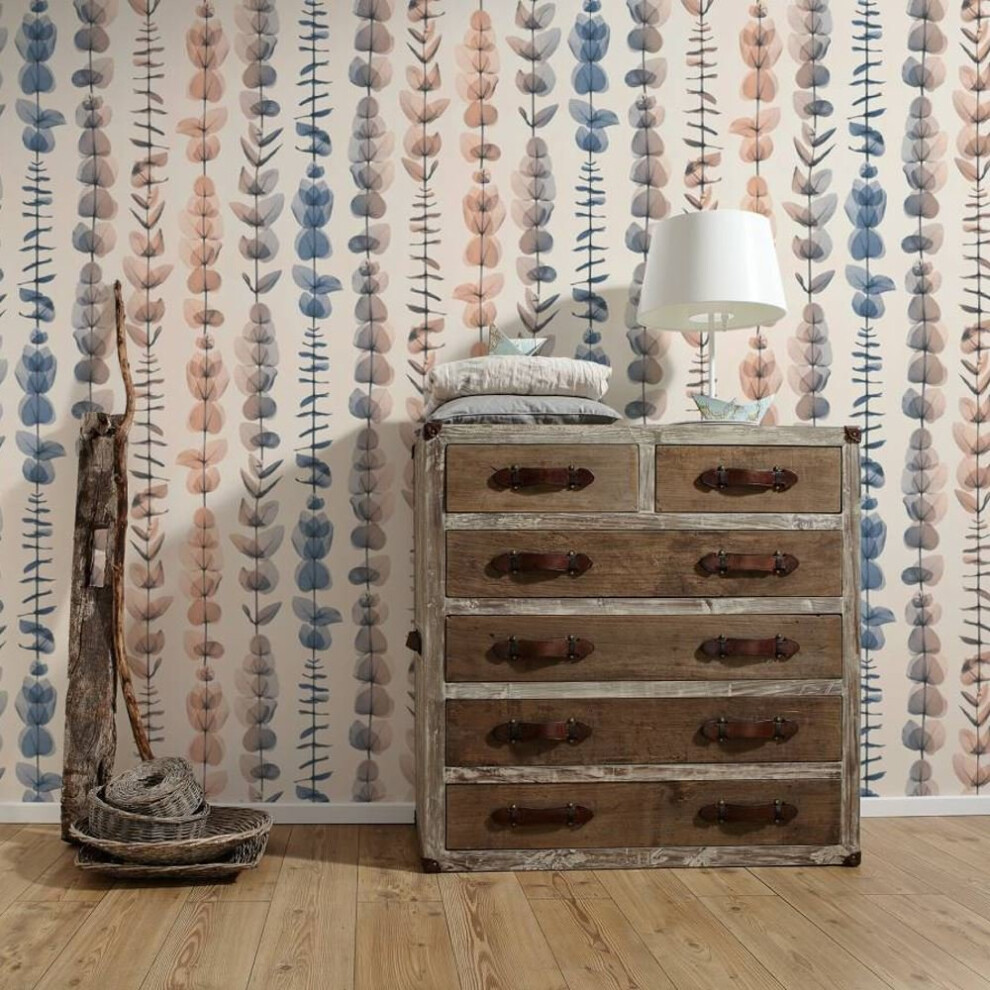 As Creation Botanical Leaf Pattern Wallpaper Leaves Stripe Motif Textured 342465 4051315324202