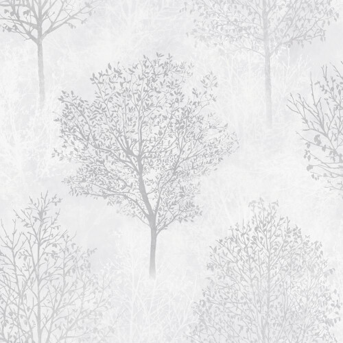 Arthouse Arthouse Wonderland Tree Pattern Wallpaper Silhouette Forest Stripe Glitter Roll[MONO 256701] 1