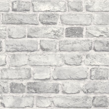 Grandeco Vintage House Brick Pattern Wallpaper Faux Effect Textured A28903