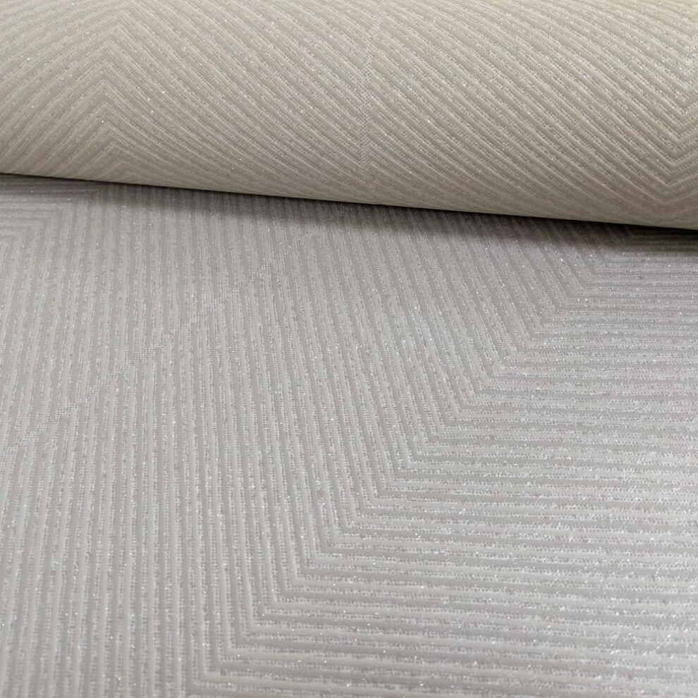 As Creation Chevron Stripe Pattern Wallpaper Modern Embossed Glitter Motif Roll[Brown 306985] 4051315138670