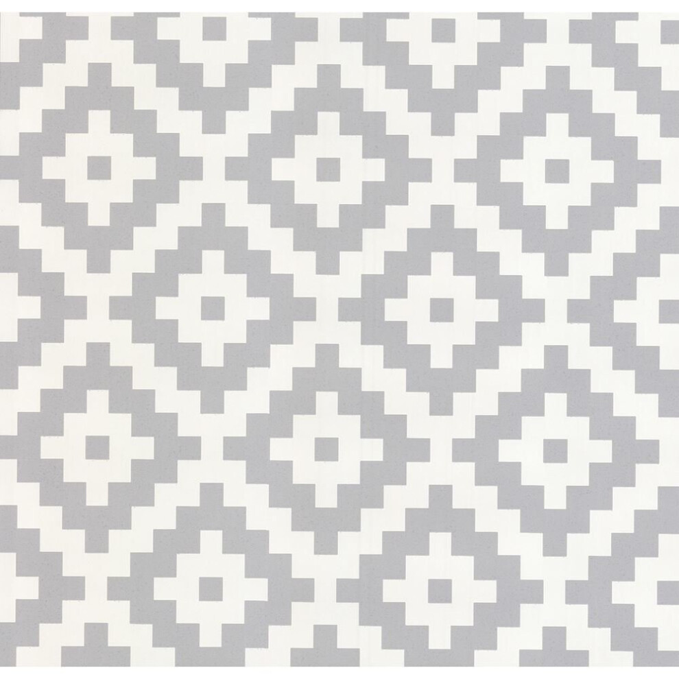 P & S International Retro Tile Effect Geometric Shape Glitter Motif Blown Vinyl Wallpaper 18194-30 4000278819430