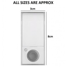 Friedland White Wireless Door Chime Kit doorbell Push Bell Wirefree Set D3003S
