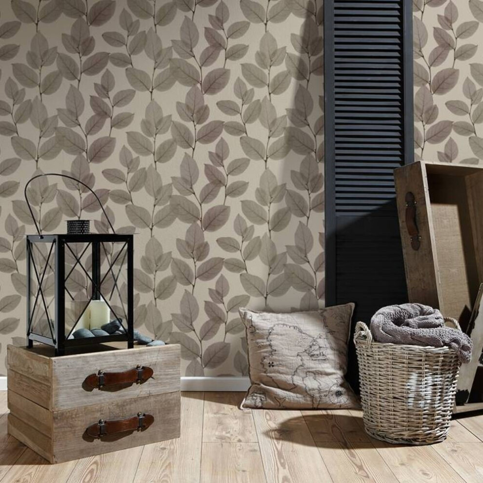 As Creation Autumn Leaves Pattern Wallpaper Botanical Floral Tree Leaf Textured 342475 4051315324462