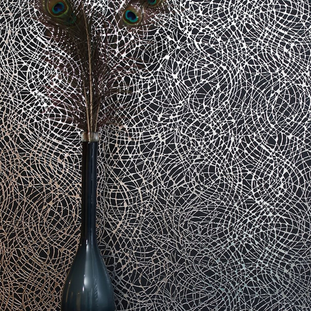 Arthouse Foil Swirl Pattern Wallpaper Geometric Textured Metallic Vinyl 294100 5050192294102