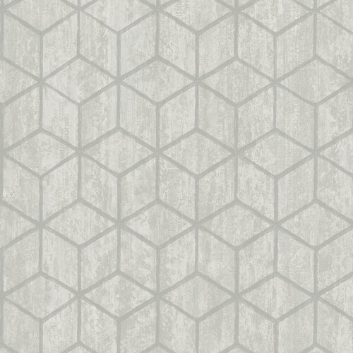 Holden Rochester Stone Cube Pattern Wallpaper Metallic Faux 3D Effect Square 65200 2