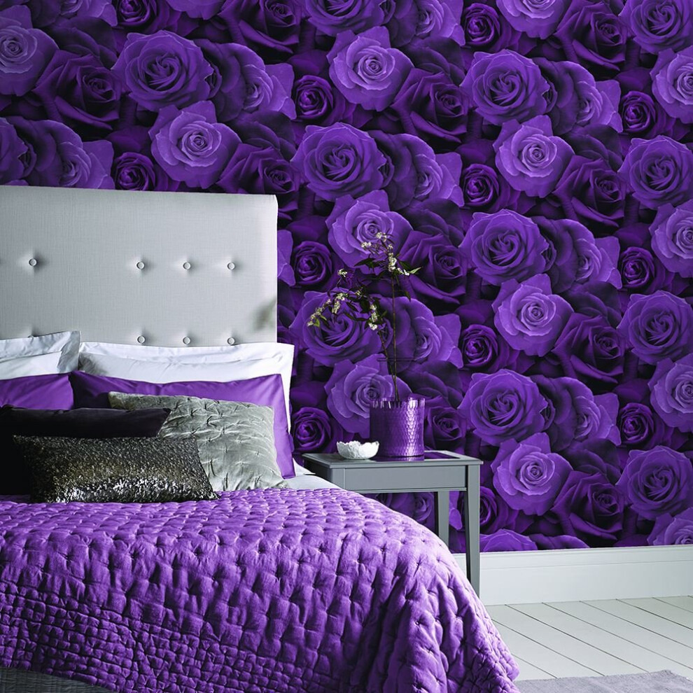 Arthouse Austin Rose Pattern Wallpaper Floral Flower Petal Photographic Motif 675601