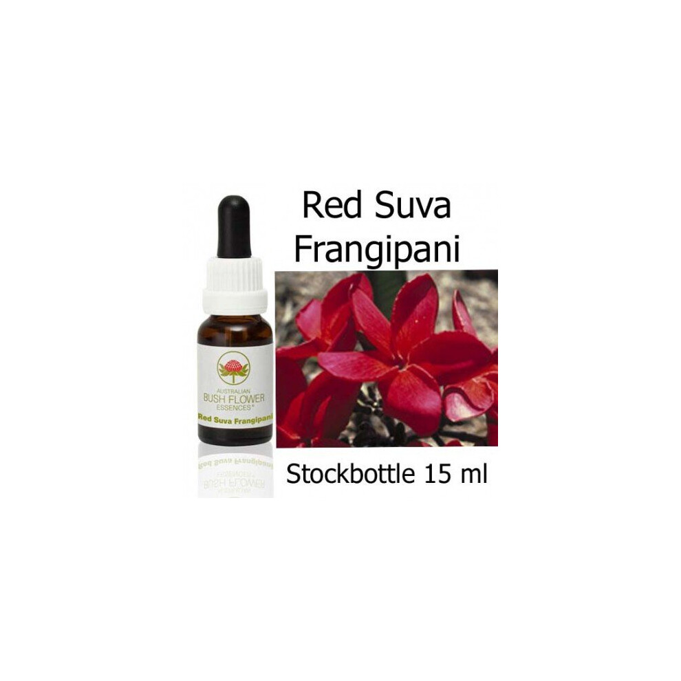 Australian Bush Flower Essences Red Suva Frangipani 15 Ml Stockbottles