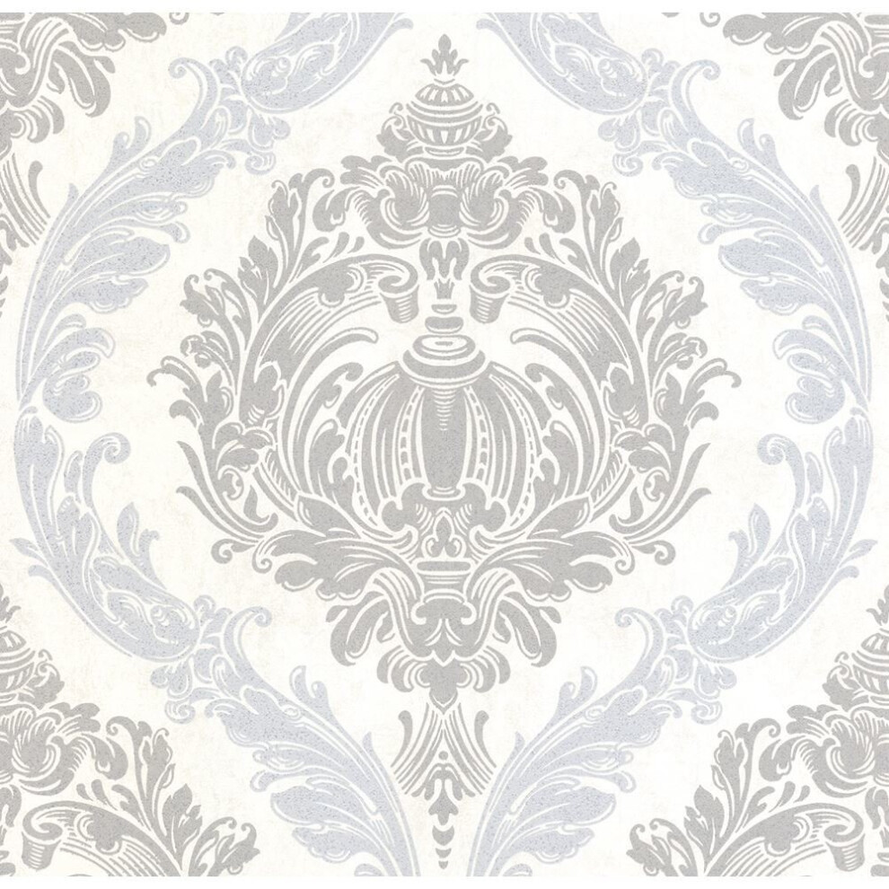 P & S International Luxury Damask Pattern Motif Pastel Glitter Embossed Wallpaper 02549-10* 4000278254910
