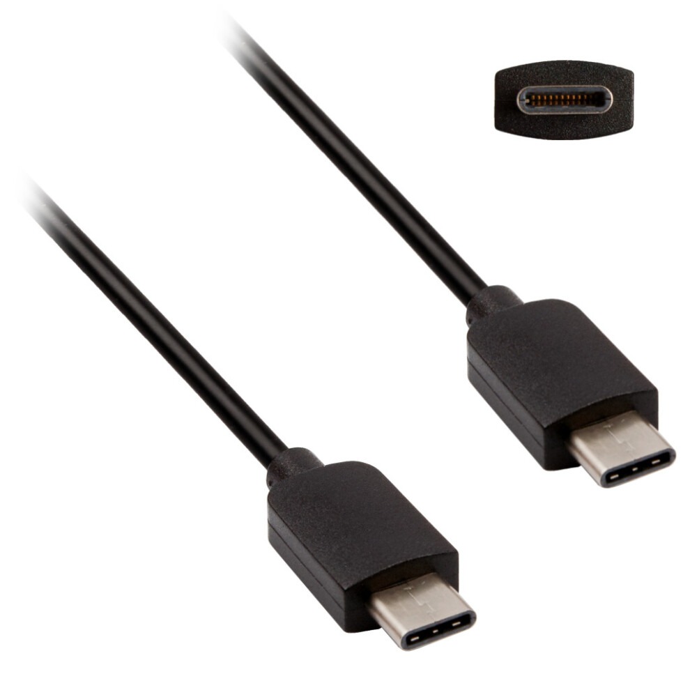 Universal Type C to Type C USB Cable 12pin 10GBs Black Charger Data Lead Wire