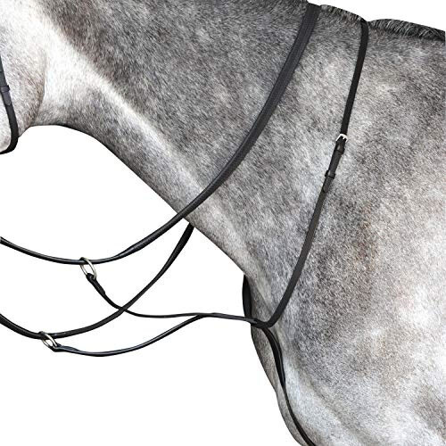 (Warmblood, Black) Collegiate Running Leather Martingale IV