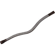 (Full, Brown) Collegiate Curved Chain Leather Browband