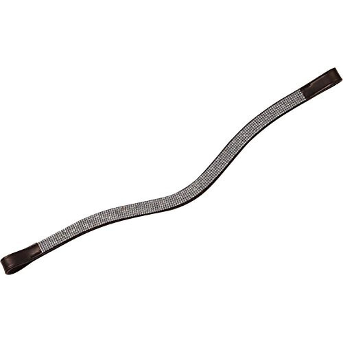(Full, Brown) Collegiate Curved Chain Leather Browband