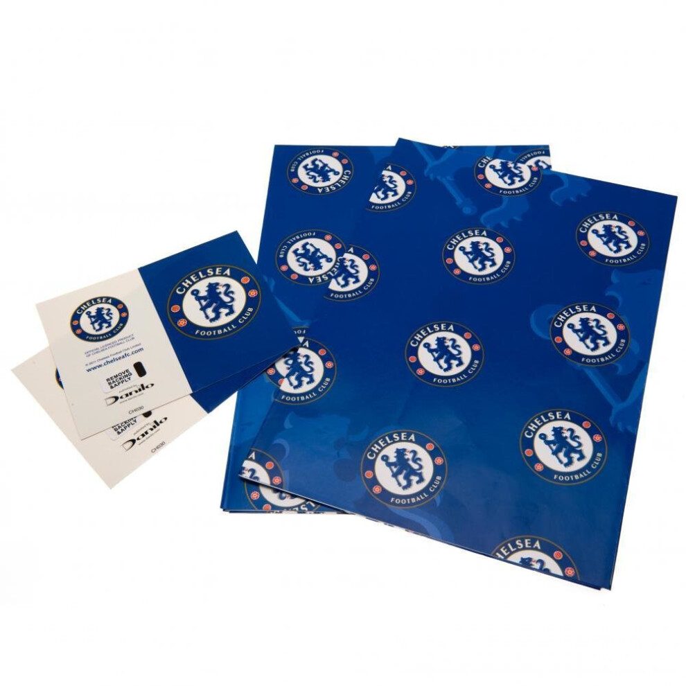 Chelsea F.C. Wrapping Paper, Multi, Each sheet is approximately 69.5cm x 50cm. - Image 4