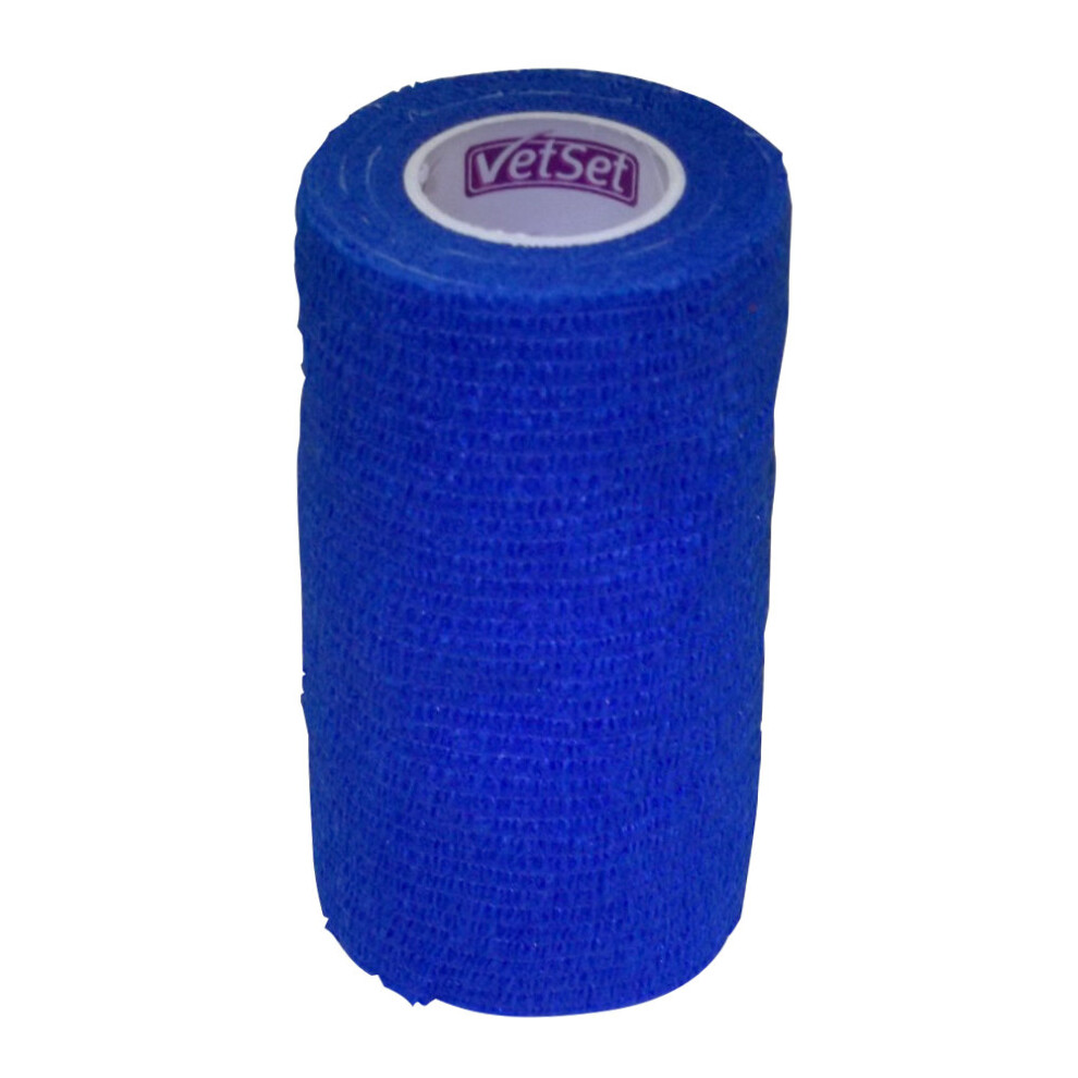 Vetset Blue (100Mm, ) Wraptec Cohesive Bandage