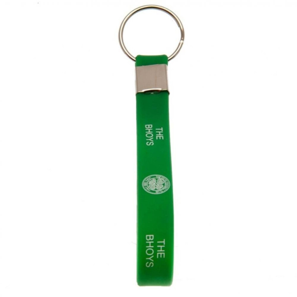 Celtic Fc Unisex Green Silicone Keyring 10Cm