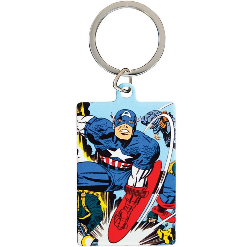 Marvel Comics Captain America Metal Keyring