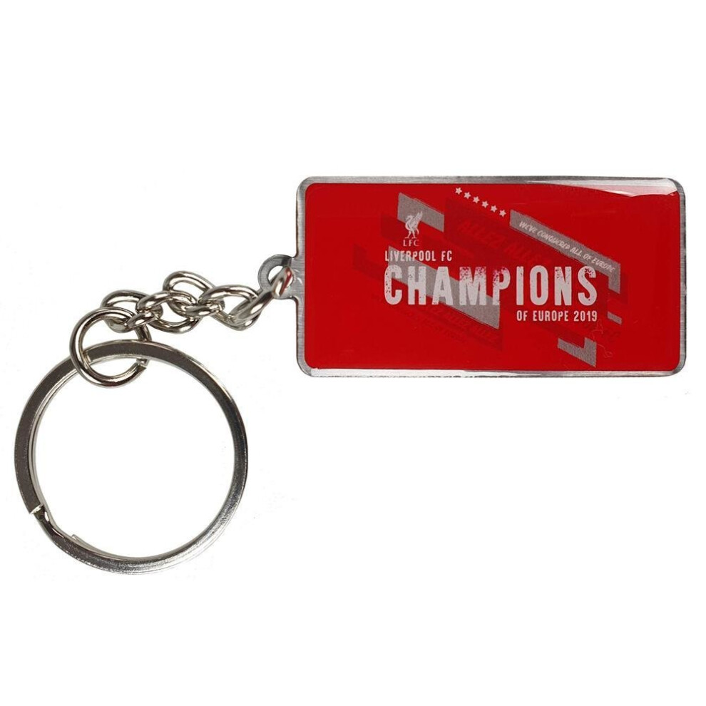 Liverpool Fc Champions Of Europe Keyring Red