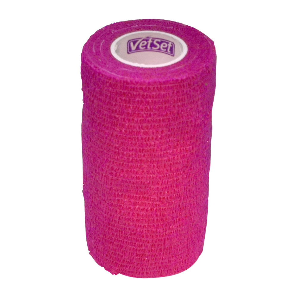 Vetset Pink (100Mm, ) Wraptec Cohesive Bandage