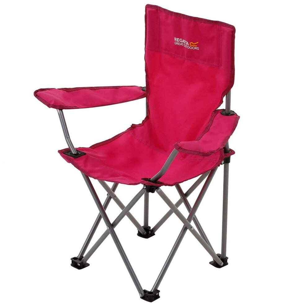 (One Size, Cabaret) Regatta Kids Isla Lightweight Folding Camping Chair