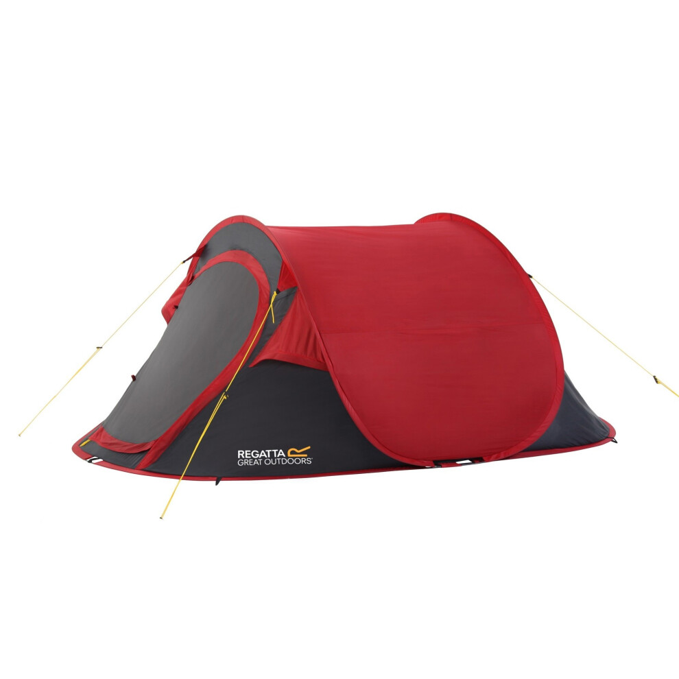 (One Size, Pepper/Seal Grey) Regatta Great Outdoors Malawi 2 Man Pop Up Tent Festival Tent