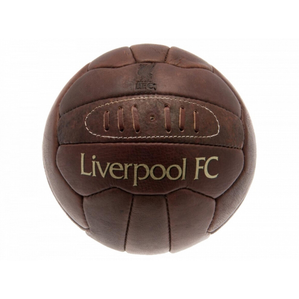 Liverpool FC Retro Heritage Leather Football | Liverpool Merchandise