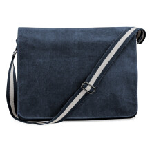 (One Size, Vintage Oxford Navy) Quadra Vintage Canvas Despatch Bag - 14 Litres