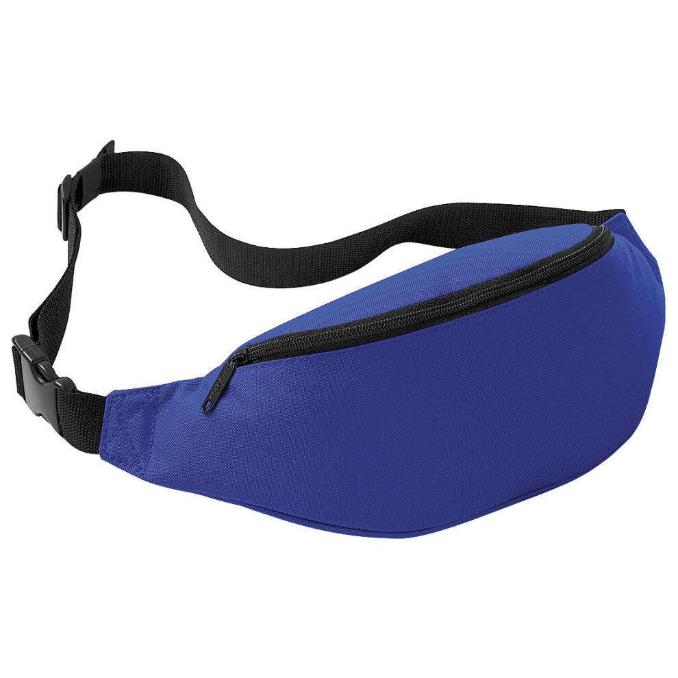 (One Size, Bright Royal) Bagbase Adjustable Belt Bag (2.5 Litres) (Pack of 2)