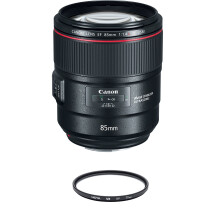 CANON EF 85MM F1.4L IS USM + HOYA UX UV 77-mm Filter