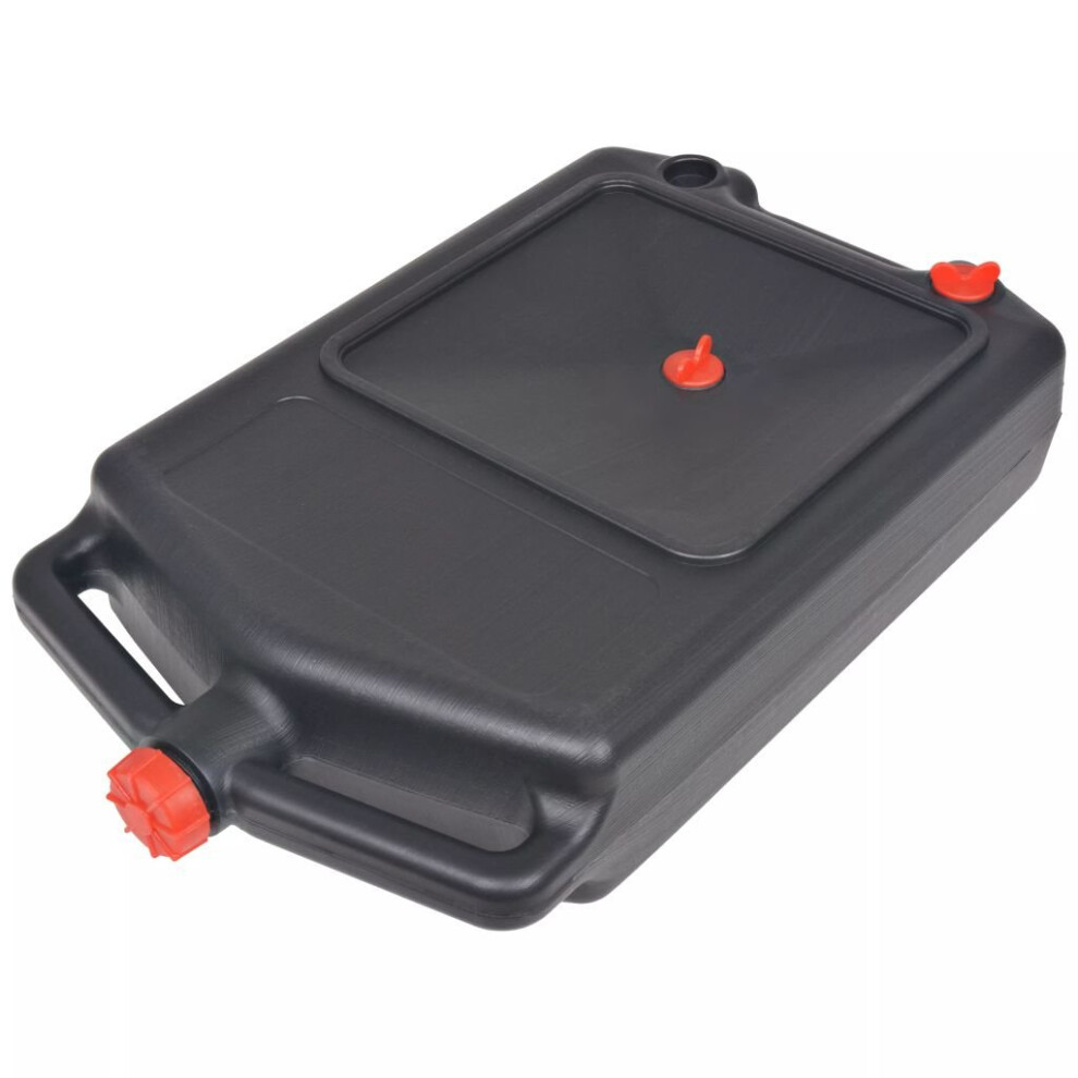 Vidaxl Portable Waste Oil Container 10 L Recycling Fluid Drip Tray Can Drainer