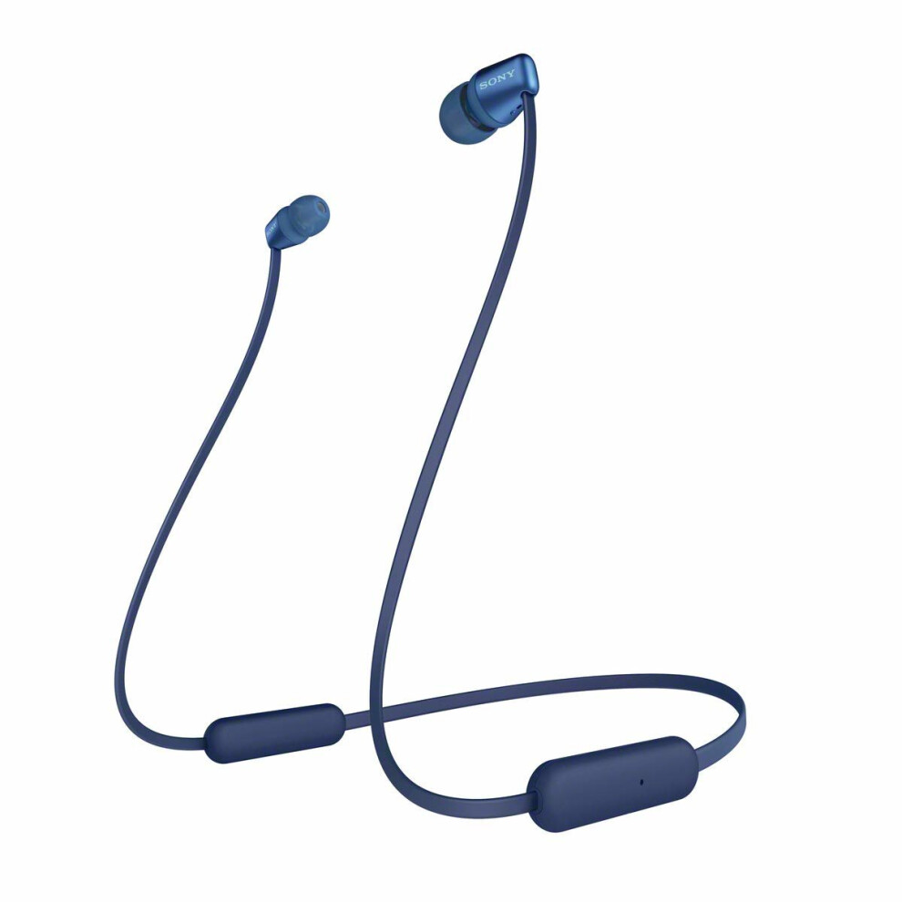 (Blue) Sony WI-C310 Bluetooth Wireless In-Ear Headphones