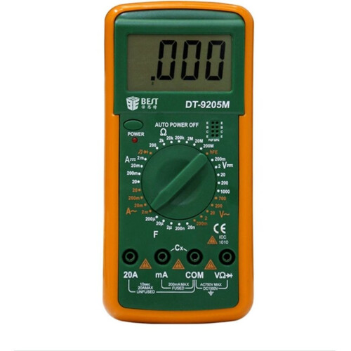 Digital Multimeter BEST 9205M Handheld With Lcd Screen