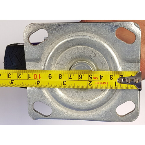 Roda de borracha resistente do rodízio do giro de 6 polegadas 150mm para o rodízio da zorra do trole 1