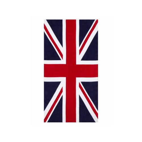 100% Cotton Union Jack British Flag Printed Beach Towel