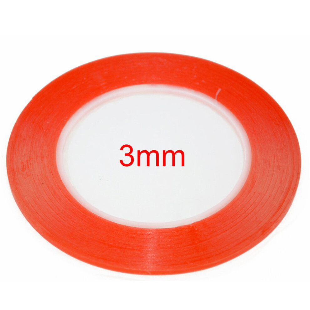 Double Sided Tape 3Mm Wide High Strength Sticky Clear Red For Ipad Phone Repair 7437135226242